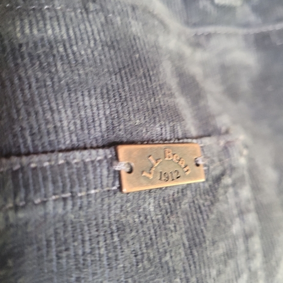 L.L.Bean Women's Favorite Fit Blue Corduroy Pants Size 18 Regular - Picture 4 of 8